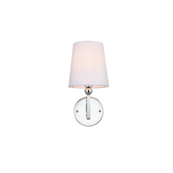 Blaze 1 Light Bath Sconce in Chrome and Clear