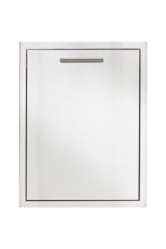 Blaze 20-Inch Roll-Out Stainless Steel Double Trash / Recycling Bin - BLZ-TREC-DRW-H