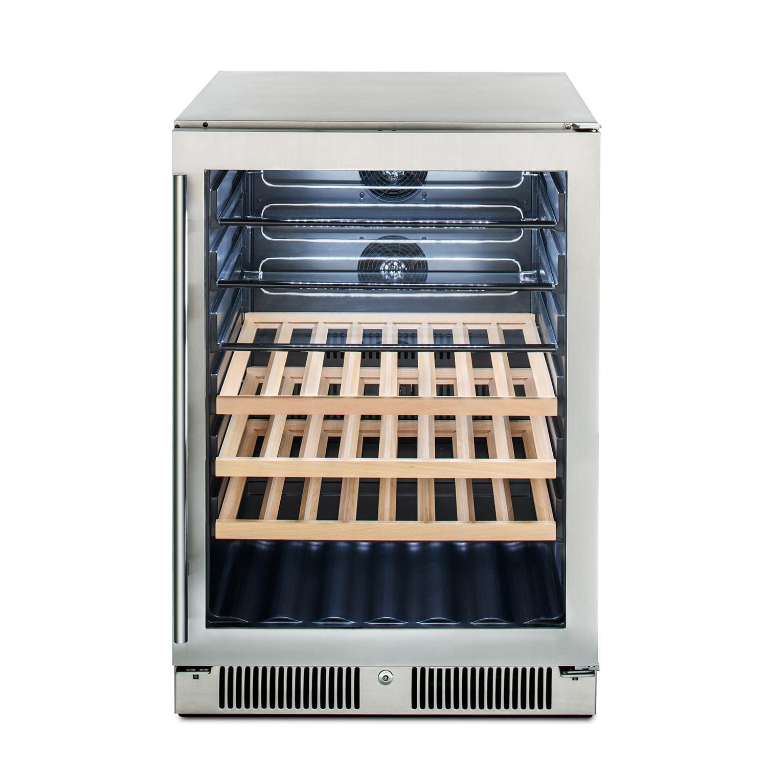 24-Inch Stainless Steel Outdoor Beverage Cooler with Glass Door