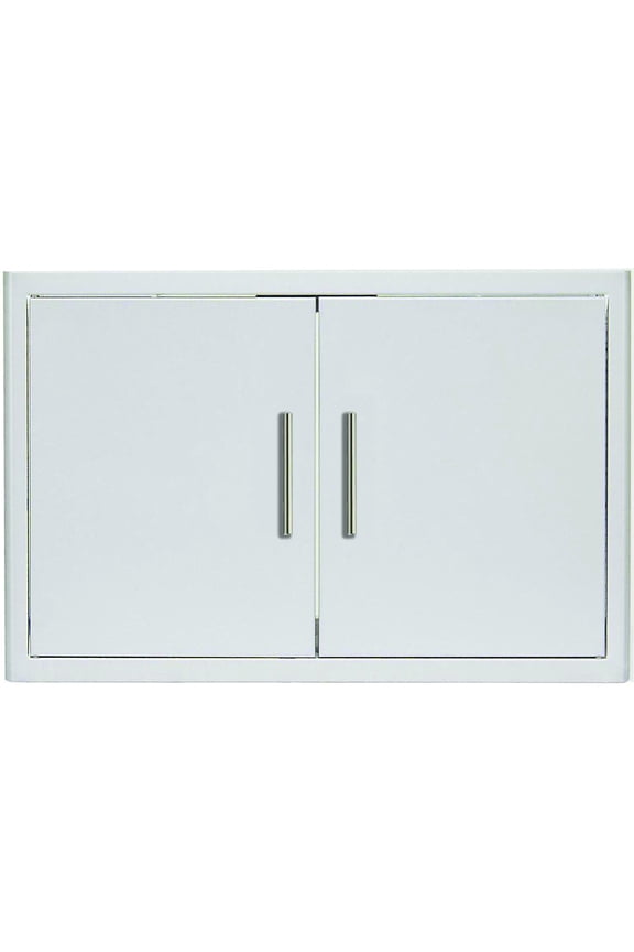 Blaze 32-in Stainless Steel Soft Close Double Access Door w/ Paper Towel Holder - BLZ-AD32-R-SC