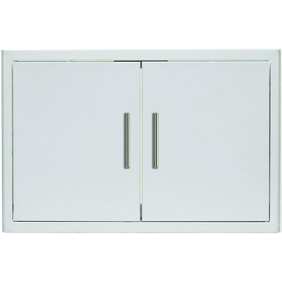 Blaze 40-in Stainless Steel Soft Close Double Access Door w/ Paper Towel Holder - BLZ-AD40-R-SC