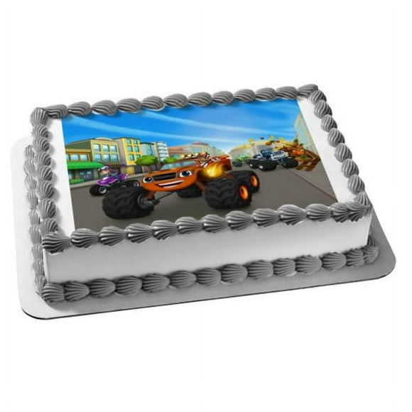 Blaze And Monster Machines Crusher Pickle Gabby Edible Cake Topper Image