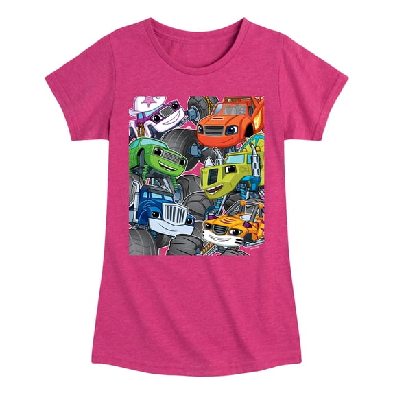 Blaze And The Monseter Machine - Blaze And Friends - Youth Girls Fitted Short Sleeve T-Shirt