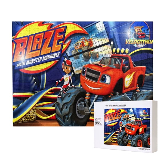 Blaze And The Monster Machines Jigsaw Puzzle,500 puzzle pieces Gift Toys Art Home Decor