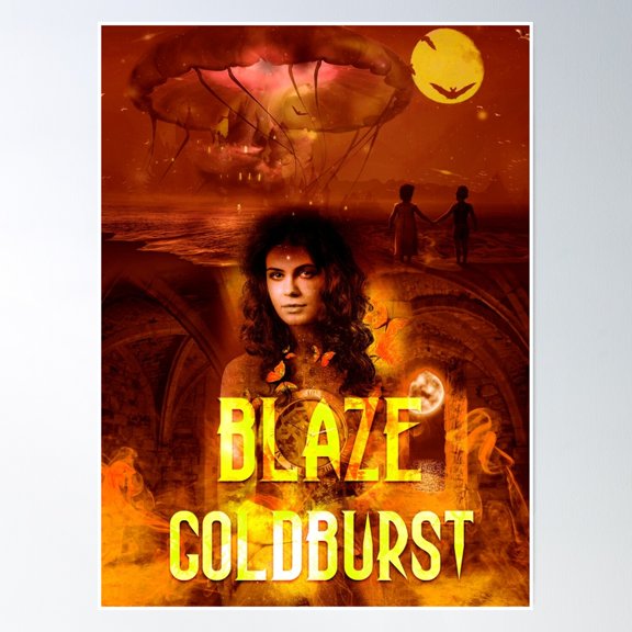 Blaze Goldburst Fall Vibes Childhood Ocean Poster Wall Art, Modern Wall Decor, 8x12 UNFRAMED