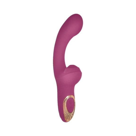 Blaze Heat-Up Thumper Massager G-Spot Vibrator, Eggplant