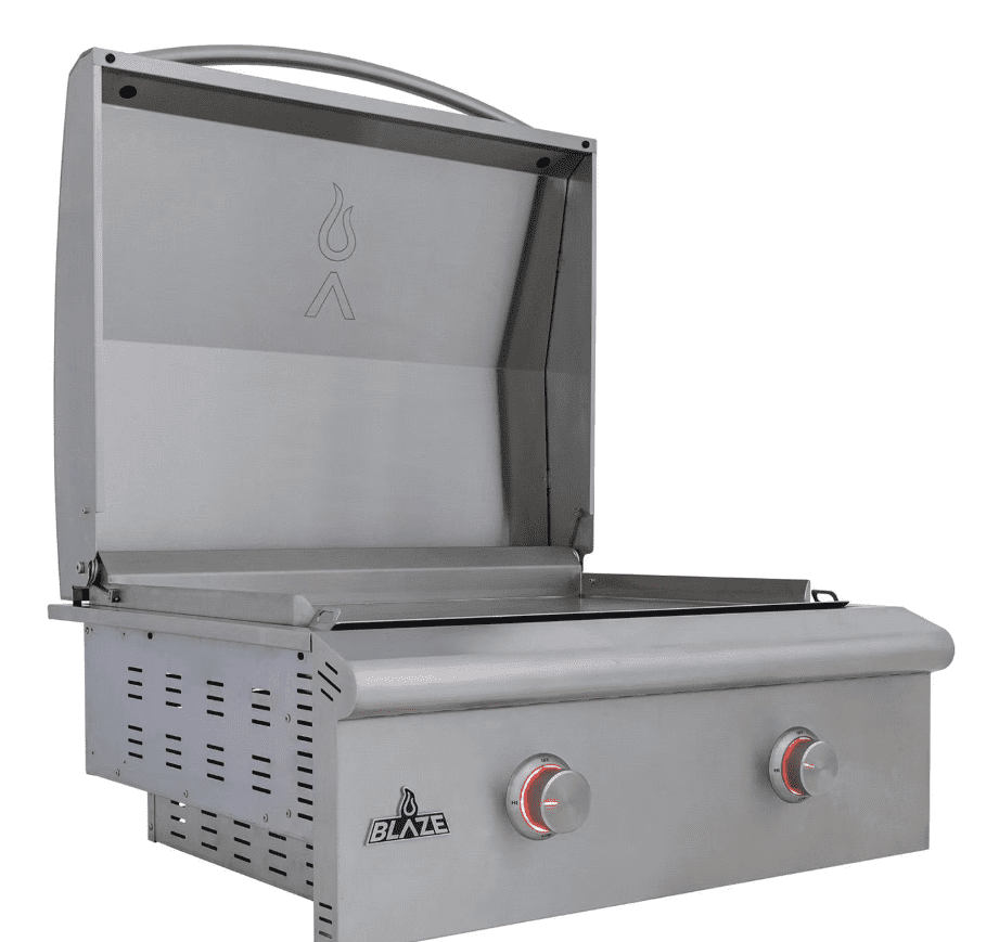 Blaze LTE+ 30-Inch Built-in Natural Gas Griddle w/ Lift-Assist Hood - BLZ-GRIDDLE-LTE3-NG