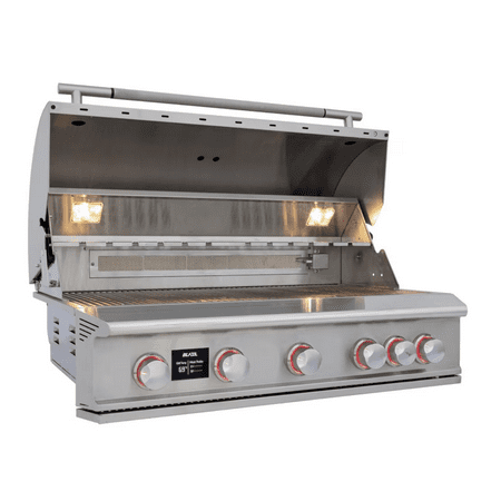 Blaze LTE PRO 40-Inch 5-Burner Built-in Propane Gas Grill w/ Digital Temperature Screen & Rear Infrared Burner - BLZ-5LTEPRO-LP