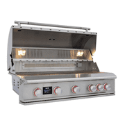 Blaze LTE PRO 40-Inch 5-Burner Built-in Propane Gas Grill w/ Digital Temperature Screen & Rear Infrared Burner - BLZ-5LTEPRO-LP
