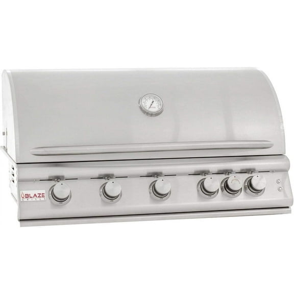 Blaze LTE Premium 5 Burner Grill Package w/ Cover, 40" Access Door LP