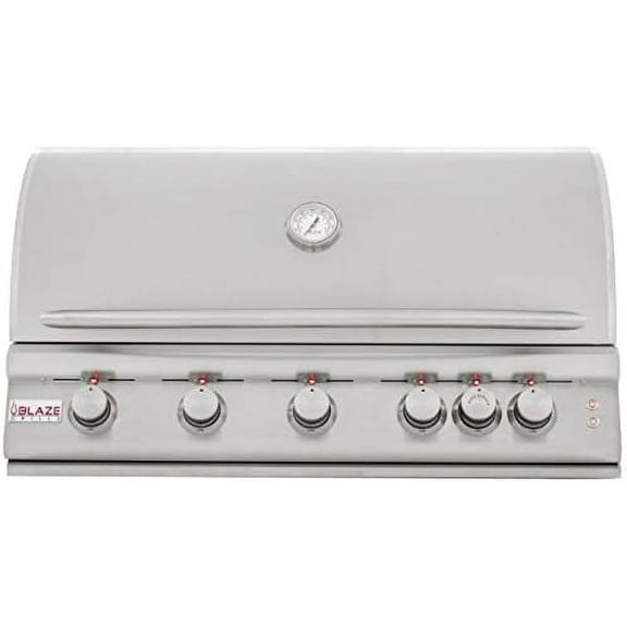 Blaze LTE Premium 5 Burner Grill Package w/ Cover, 40" Access Door NG BLZ5LTENGCoverDoor
