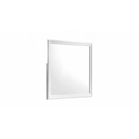 Blaze Modern Style Mirror Made with Wood in White (Only Mirror) same as B009P286631 (CA inventory)