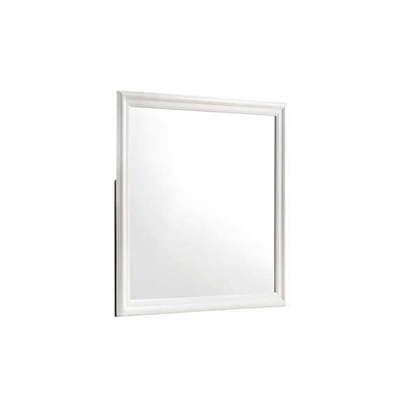 Blaze Modern Style Mirror Made with Wood in White (Only Mirror)