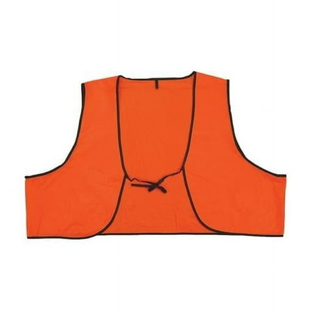Blaze Plastic Safety Vest, Orange - One Size Fits All, Pack of 12