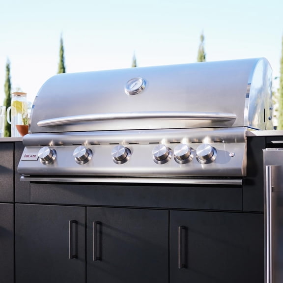 Blaze LTE+ 40-in 5-Burner Built-In Natural Gas Grill w/ Lift-Assist Hood & Rear Infrared Burner - BLZ-5LTE3-NG