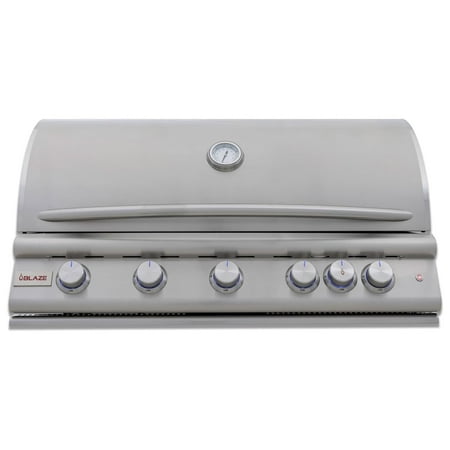 Blaze LTE+ 40-in 5-Burner Built-In Propane Grill w/ Lift-Assist Hood & Rear Infrared Burner - BLZ-5LTE3-LP