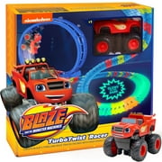 Nickelodeon Blaze and The Monster Machines Vehicle Playsets STEM Race Track Glowing Toy - Monster Truck Gift for Boys and Girls Ages 3-8