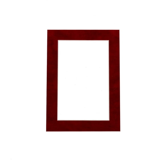 Blaze Suede Acid Free 12x18 Picture Frame Mats with White Core Bevel Cut for 11x14 Pictures - Fits