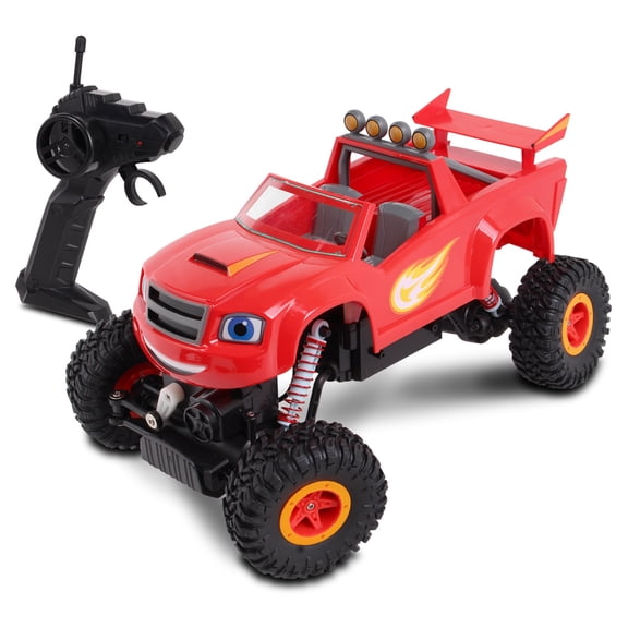 Blaze & The Monster Machines: RC Rock Crawler - Blaze - NKOK Remote Controlled Monster 4x4 Truck, 1:16 Scale, 2.4 Ghz, Ready to Run (6501), Ages 6+
