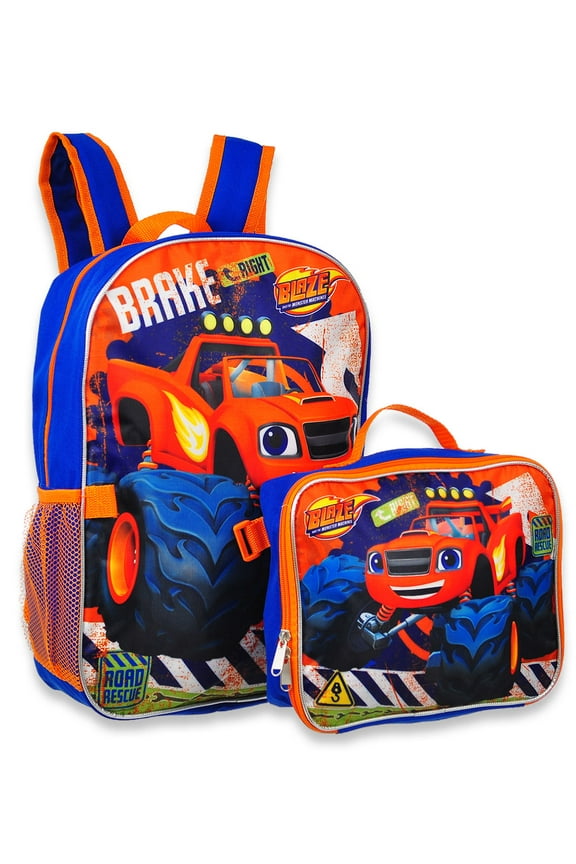 Blaze and the Monster Machines Backpack with Insulated Lunchbox - blue/multi,