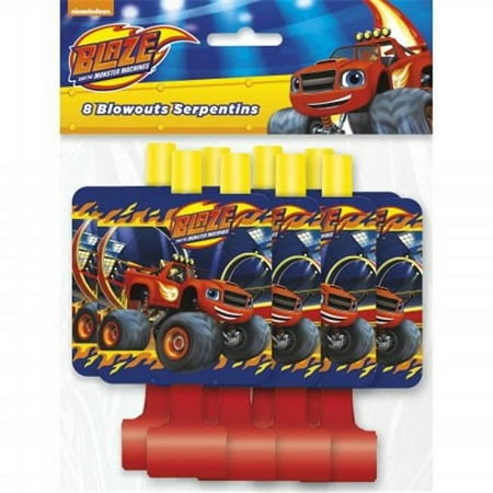 Blaze and the Monster Machines Party Blowers, 8-Count