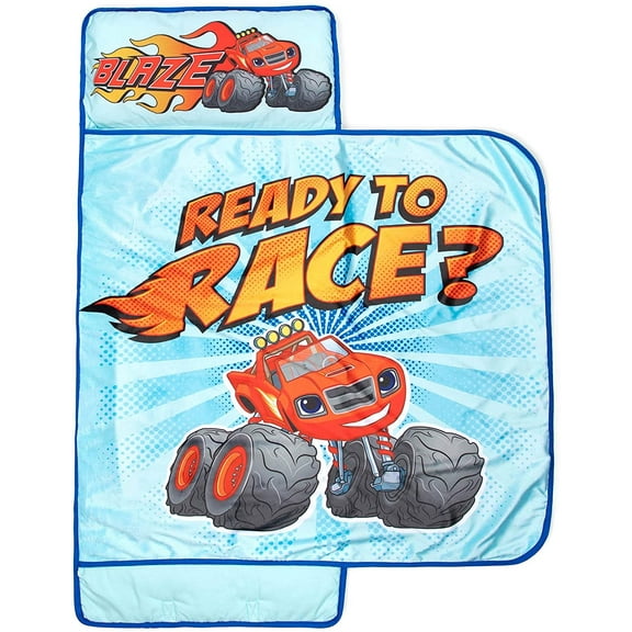 Blaze and the Monster Machines Ready to Race Nap Mat wth Built in Pillow