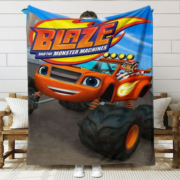 Blaze and the Monster Machines Throw Blanket Gifts for Fans Lover Girls Boys Women Present Hoodie Him Bed 30"x40"