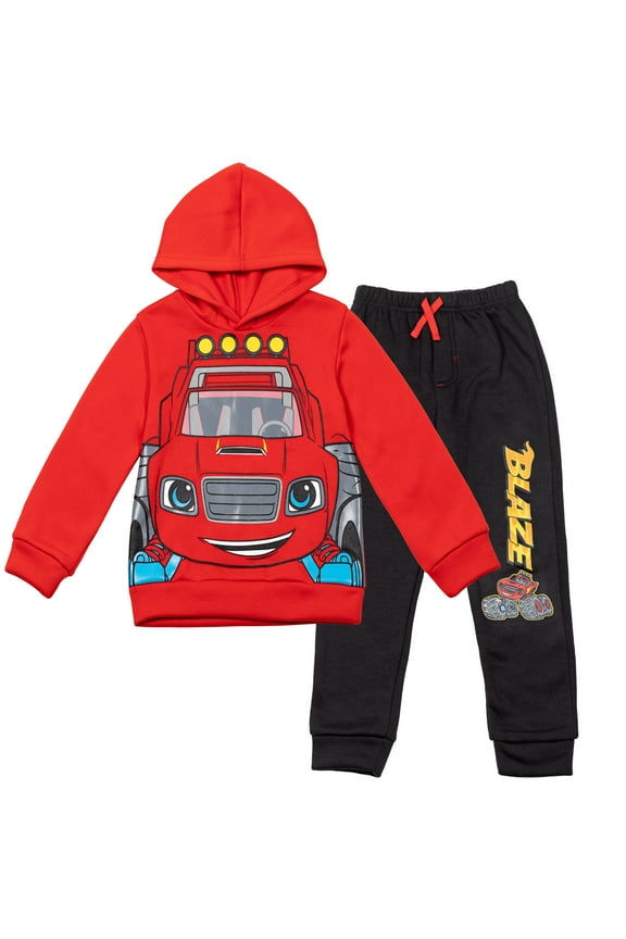 Fleece Pullover Hoodie Jogger Pants Outfit Sets (Boy's) 2 Count