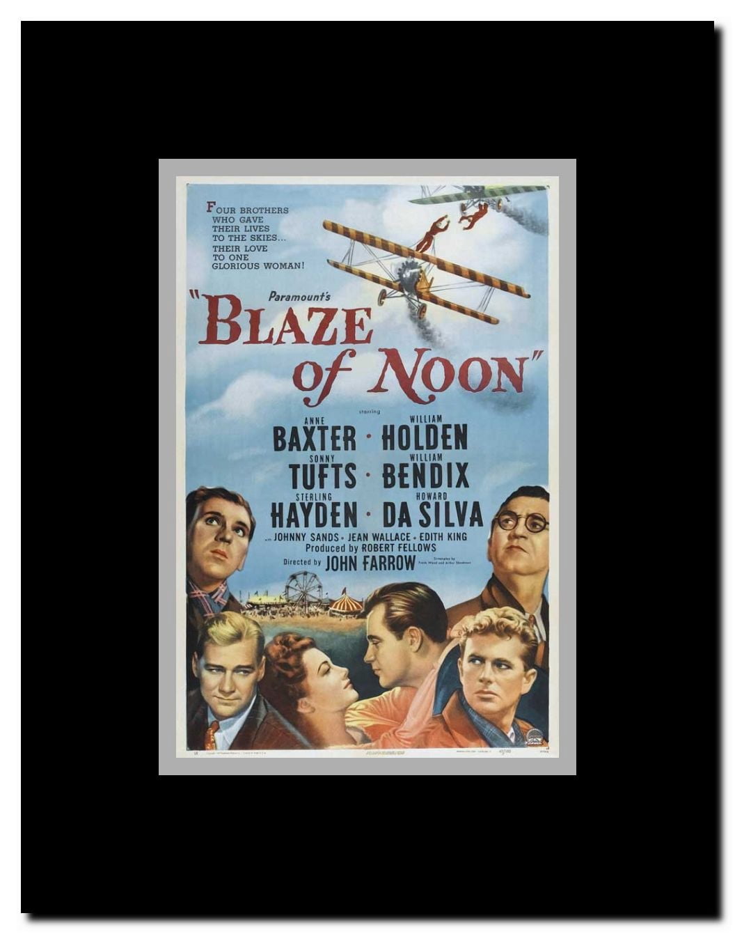 Blaze of Noon Framed Movie Poster