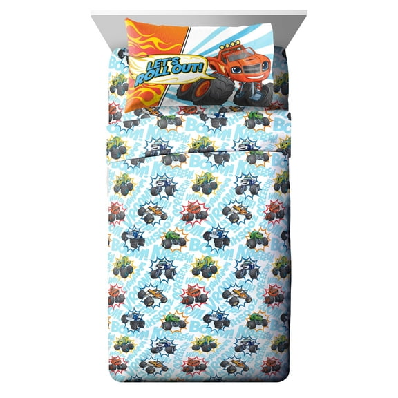 Blaze & the Monster Machines Off To The Races 3 Piece Twin Size Kids Sheet Set