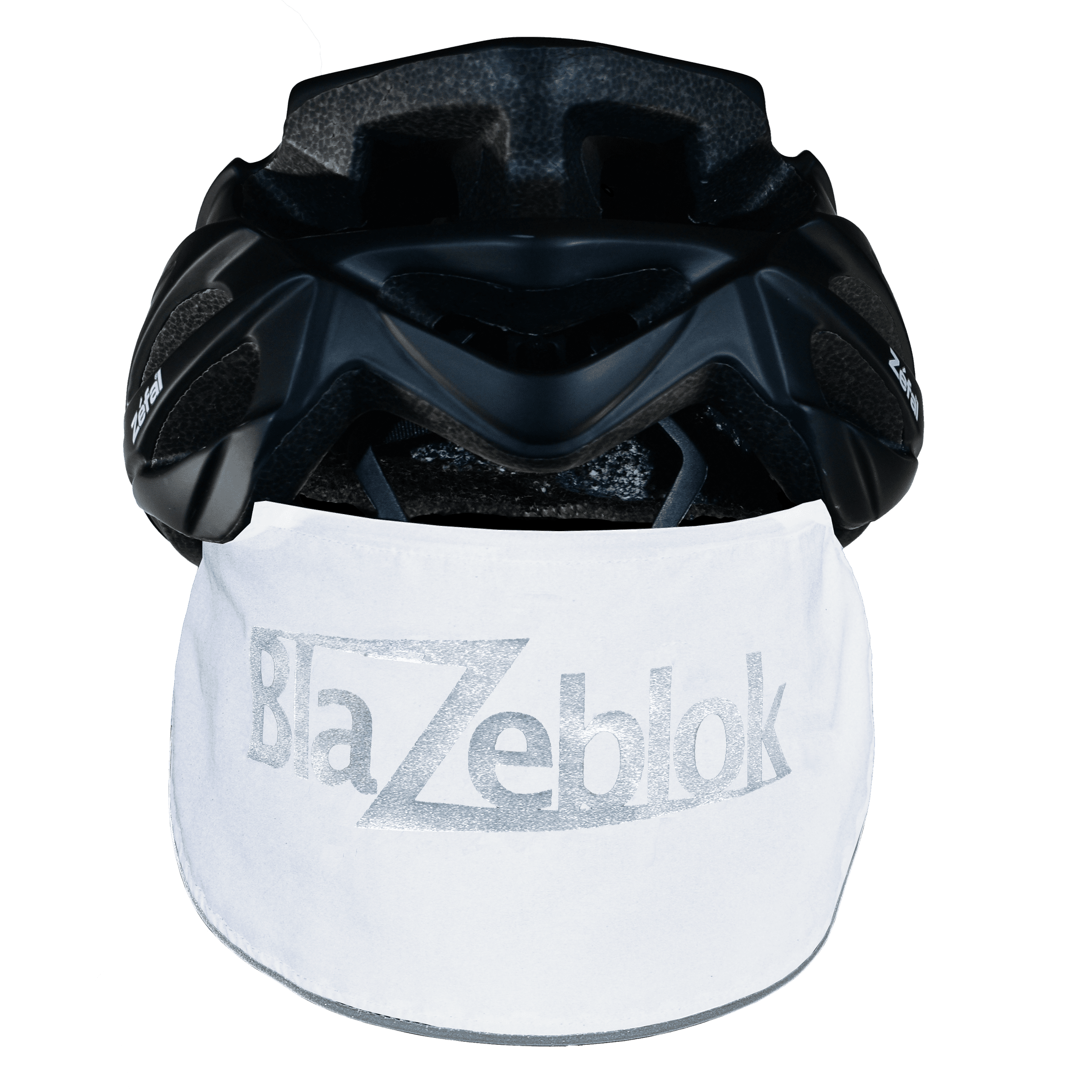 Blazeblok Soft Velcro Bicycle Helmet Back Neck Protector |Adjustable Sun Protection Neck Shield – Unisex | Doctor Recommended Neck Wrap Support - UPF 50+ Premium Fabric (White)