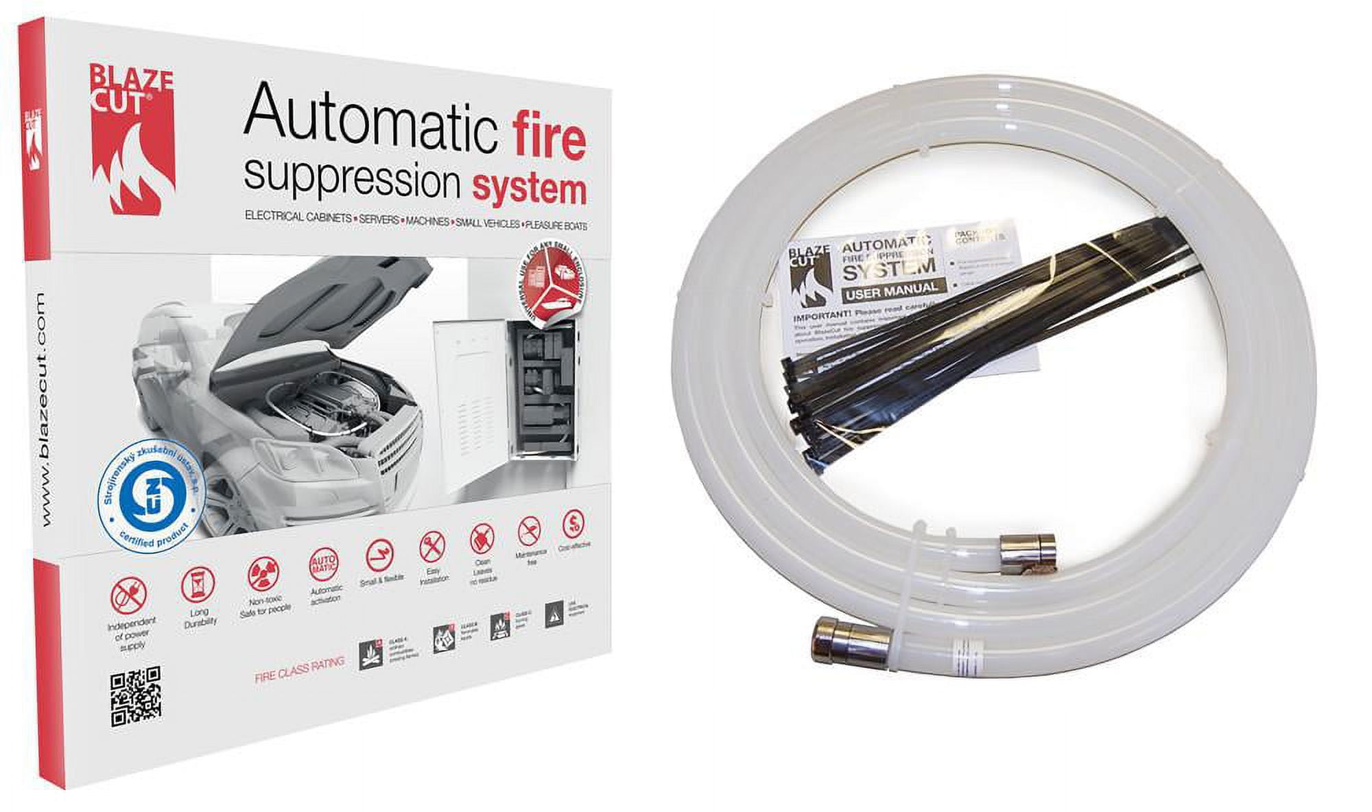 Blazecut T200E Automatic Fire System, 6' Tube Fire Suppression for Auto