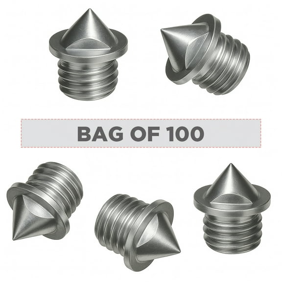 1/8" Pyramid Spikes-Bag of 100