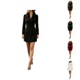 thumbnail image 1 of Blazer Dress for Women Long Sleeve Single Lapel Collar Slim Fit Bodycon Midi Dress Office Work Dresses, 1 of 5