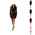 thumbnail image 1 of Blazer Dress for Women Long Sleeve Single Lapel Collar Slim Fit Bodycon Midi Dress Office Work Dresses, 1 of 5