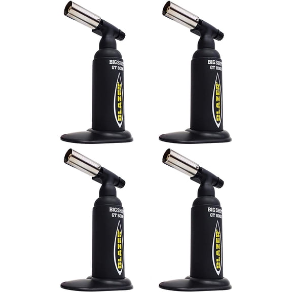 Blazer GT8000 Big Shot Butane Torch (Black - 4 Pack)