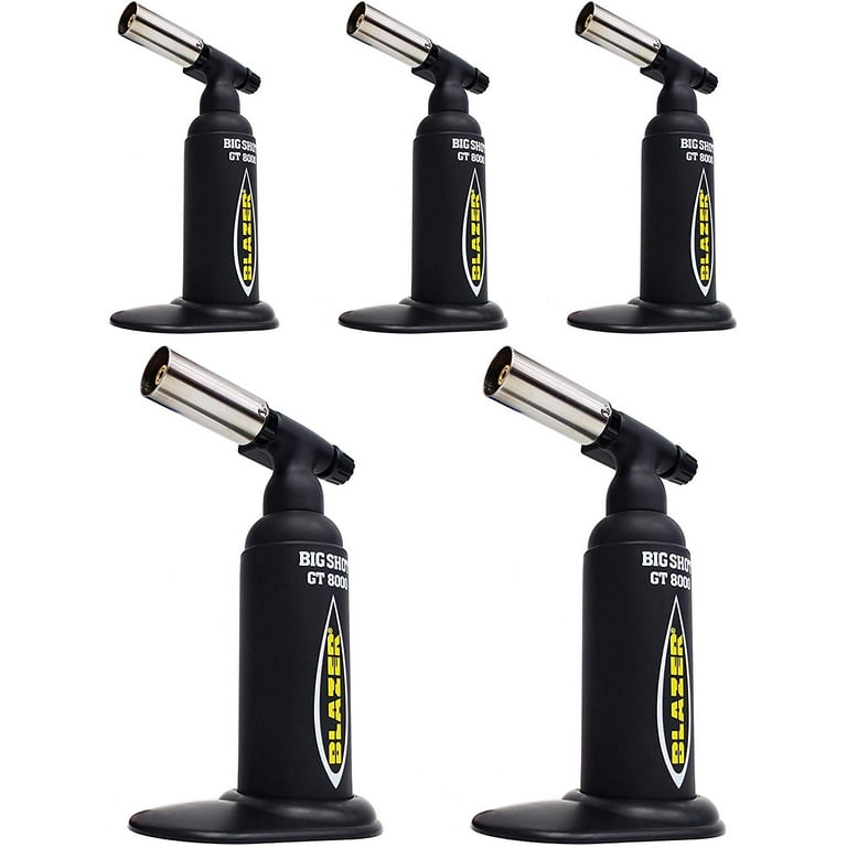Blazer GT8000 Big Shot Butane Torch (Black - 5 Pack) - Walmart.com