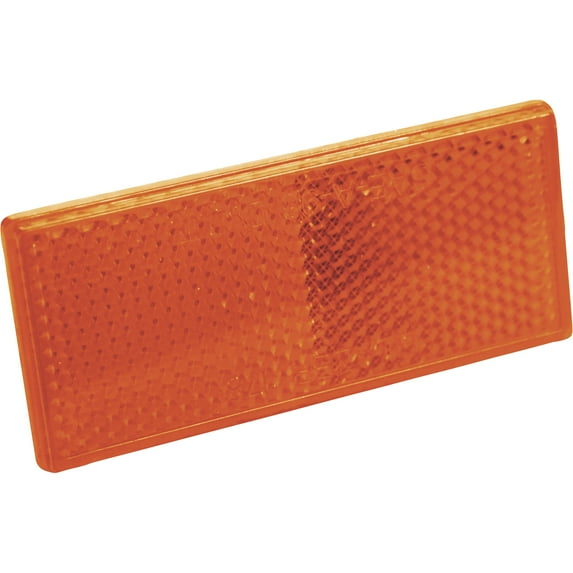 Hopkins Towing Solutions Amber Rectangular Stick-on Reflectors, 2-Pk.