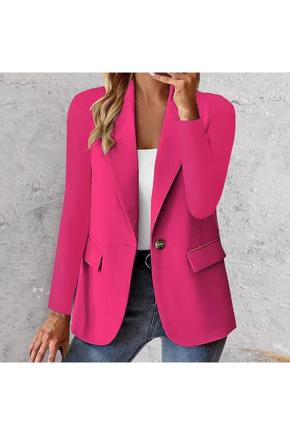 Women Sweater Blazers Business Casual Long Sleeve Work Cardigan Open Front Lapel Suit Jackets with Pockets