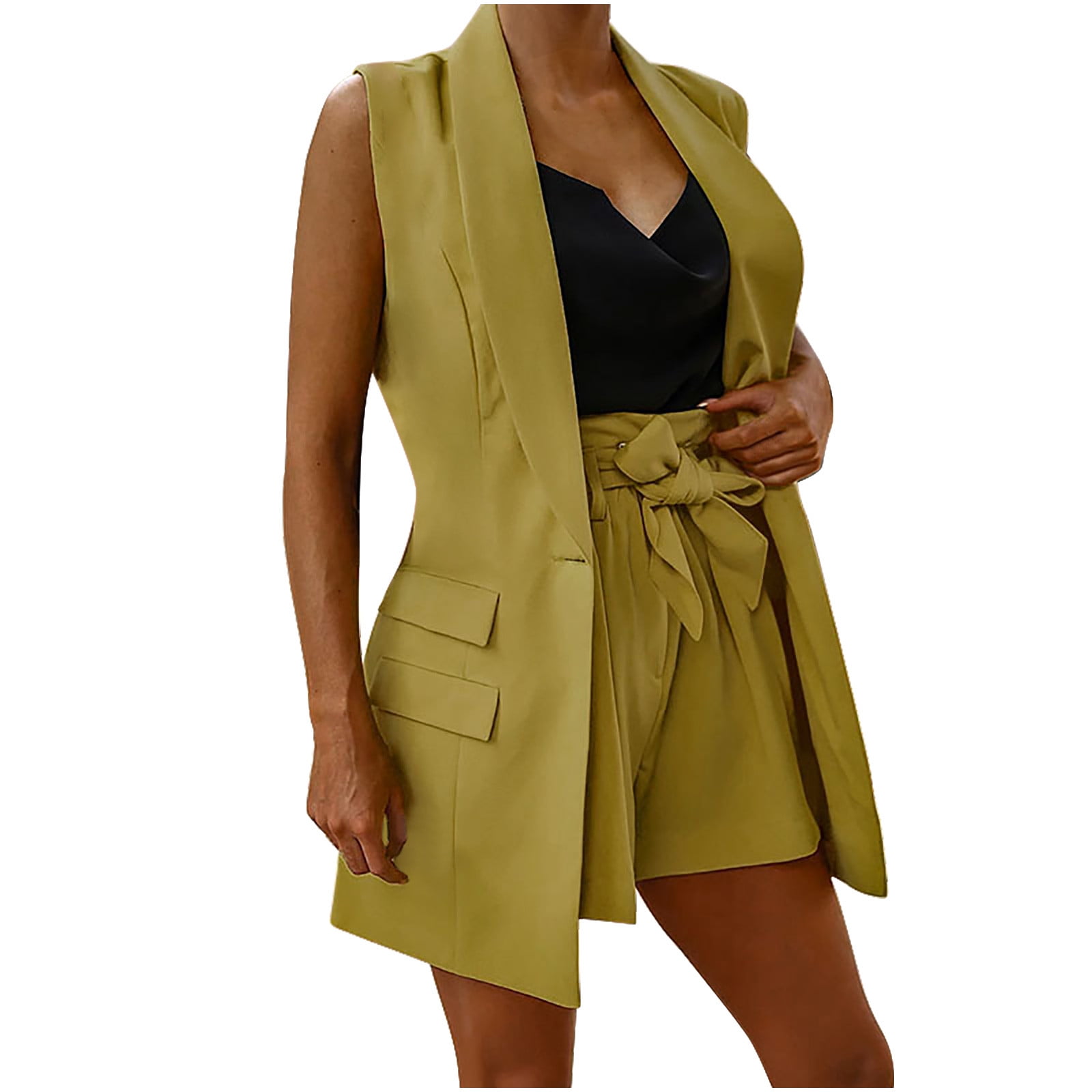 ladies dress short sets Two Piece Set For Women Short Sleeve Sets 2 Piece Tracksuit Casual Loose Fit Outfits With Pockets