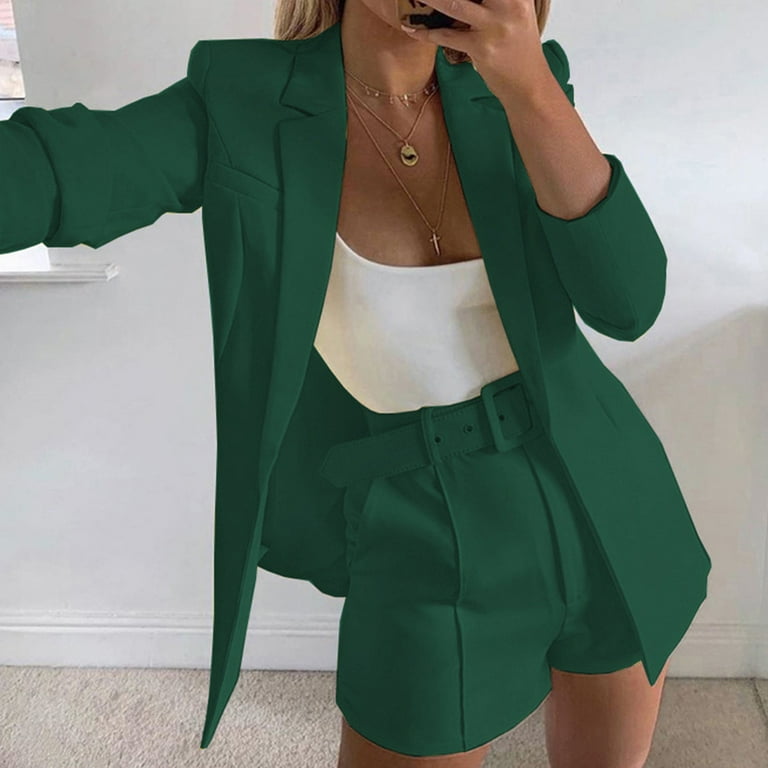 Work Elegant Solid Buckle Square Collar Long Sleeve Two Pieces(4 Colors) Work Elegant Solid Buckle Square Collar Long Sleeve Two Pieces(4 Colors)
