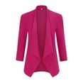 thumbnail image 1 of Blazer for Women Open Front Cardigan Jacket 3/4 Sleeve Lightweight Work Casual Blazer, 1 of 5