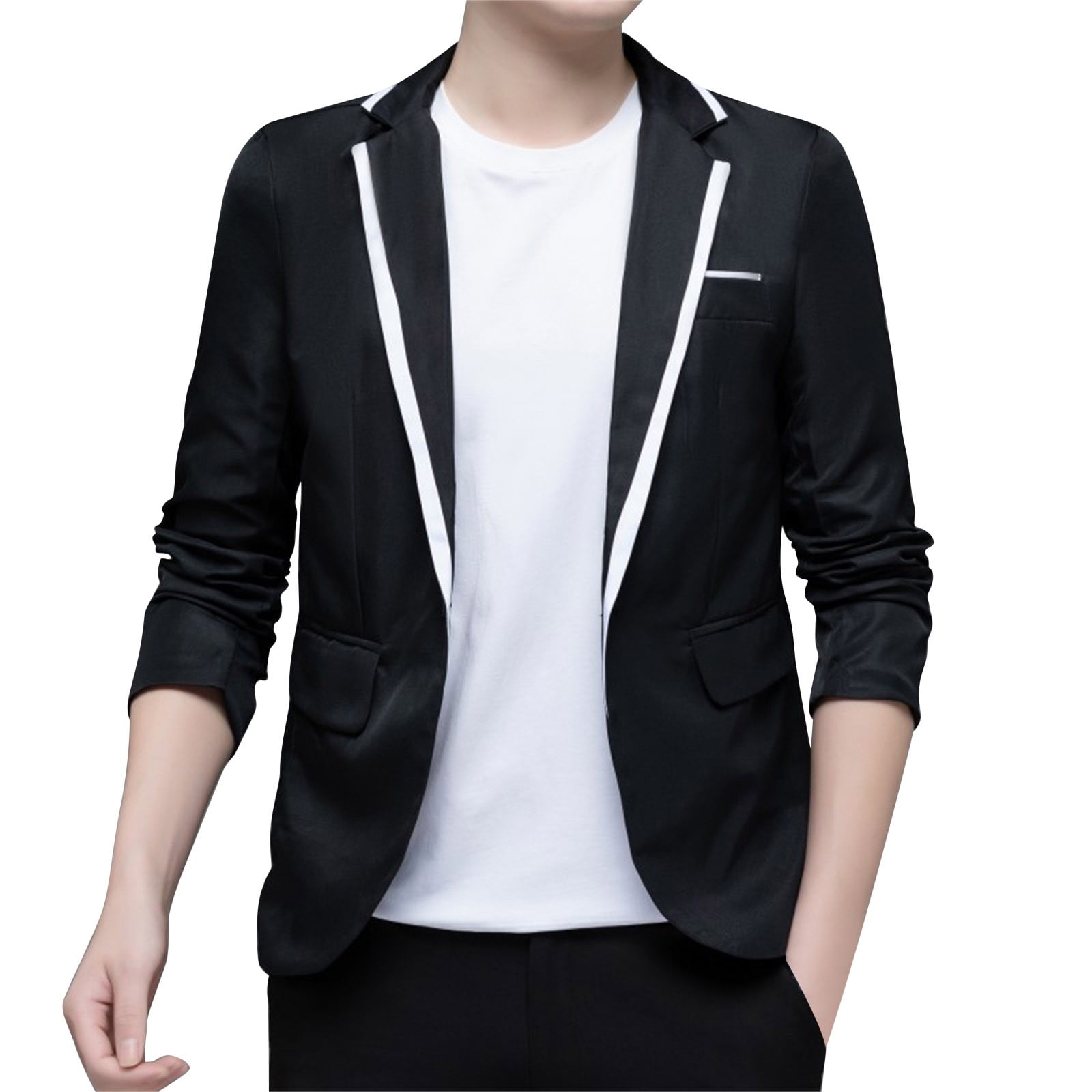 Olyvenn Deals Men's Casual Blazer Jacket One Button Paisley Dinner Suit  Jackets Party Prom Wedding Blazer Coat Fashion Winter Top Coat for Men 2023  Trendy Black M 