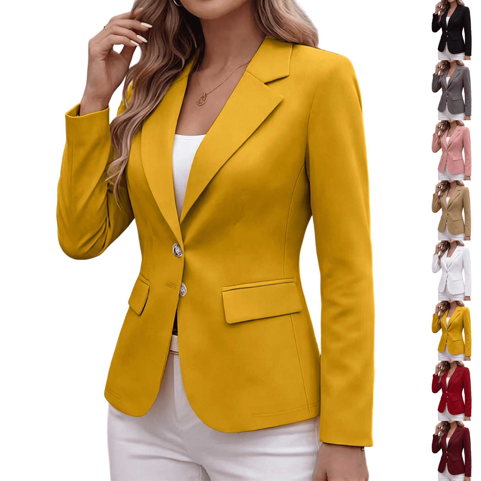 Blazers for Women Business Work Casual Dressy Lightweight Suit Jackets ...