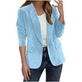 thumbnail image 1 of Blazers for Women Business Casual 2025 Fashion Dressy Oversized Faux Suede Suit Jackets Work Office Fall Clothes, 1 of 6