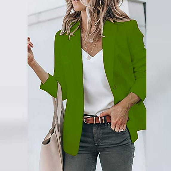 Blazers for Women Business Casual Open Front Long Sleeve Jackets Plus Size Lightweight Work Office Blazer Suits Cardigan