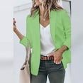 thumbnail image 1 of Blazers for Women Business Casual Open Front Long Sleeve Jackets Plus Size Lightweight Work Office Blazer Suits Cardigan, 1 of 5