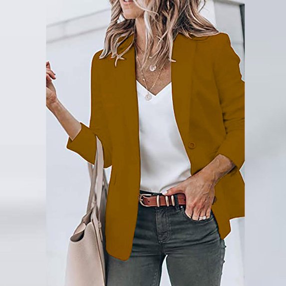 Blazers for Women Business Casual Open Front Long Sleeve Jackets Plus Size Lightweight Work Office Blazer Suits Cardigan
