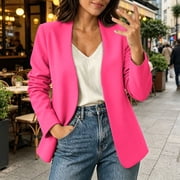 Blazers for Women Business Casual Open Front Long Sleeve Suit Jacket Trendy Oversized Work Office Blazer Cute Jackets For Women