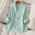 thumbnail image 1 of Blazers for Women Open Front Business Casual Long Sleeve Lapel Cardigan for Women with Pockets Work Office Suit Jacket, 1 of 8